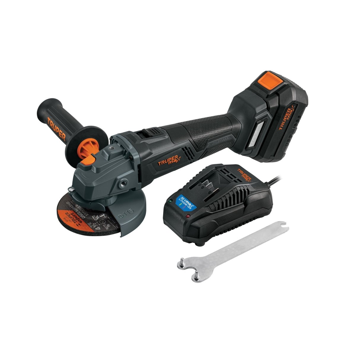 ESMERILADORA 4 - 1/2" 20V INALÁMBRICA - SUPERMIX