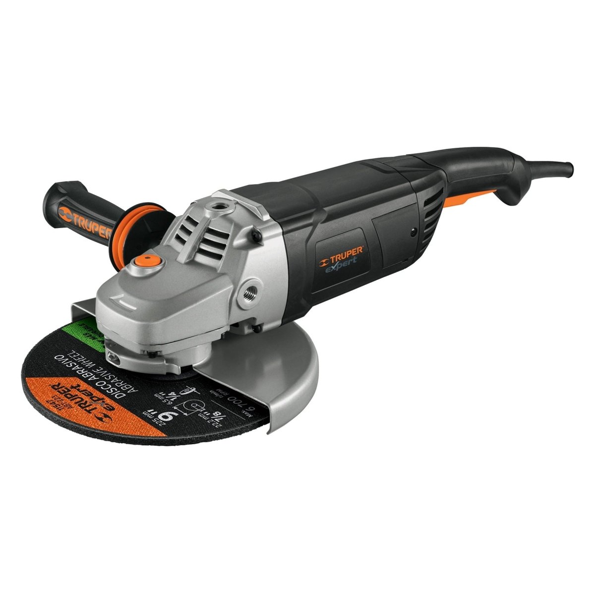 ESMERILADORA ANGULAR 9",IND. 2450W TRUPER - SUPERMIX