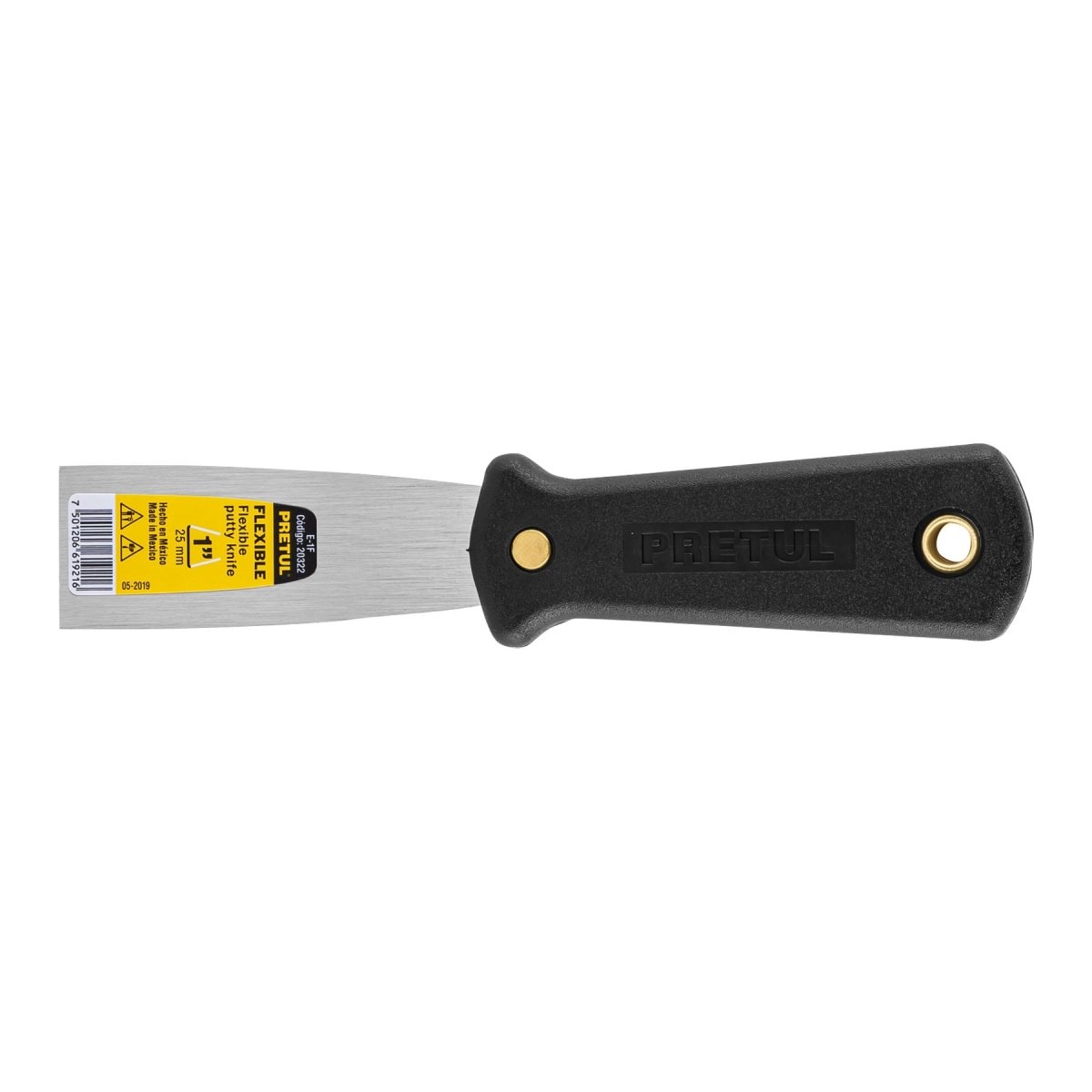 ESPATULA FLEXIBLE 3" DE METAL MANGO PLASTICO PRETUL - SUPERMIX
