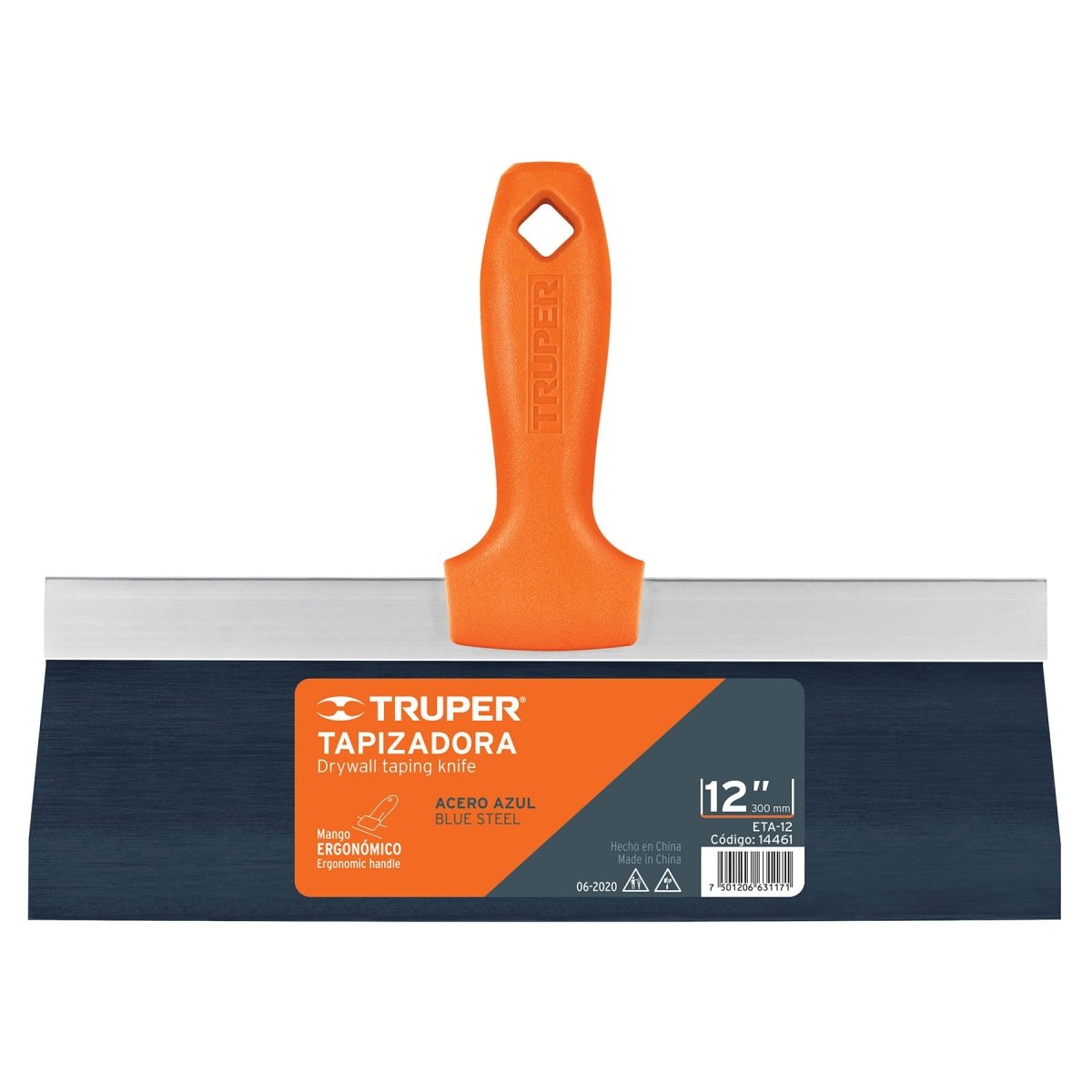 ESPATULA TAPIZADORA 12" ACERO AL MEDIO CARBONO TRUPER - SUPERMIX