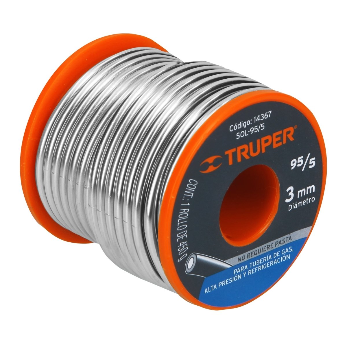 ESTAÑO CON RESINA PARA TUBERIA DE GAS TRUPER - SUPERMIX
