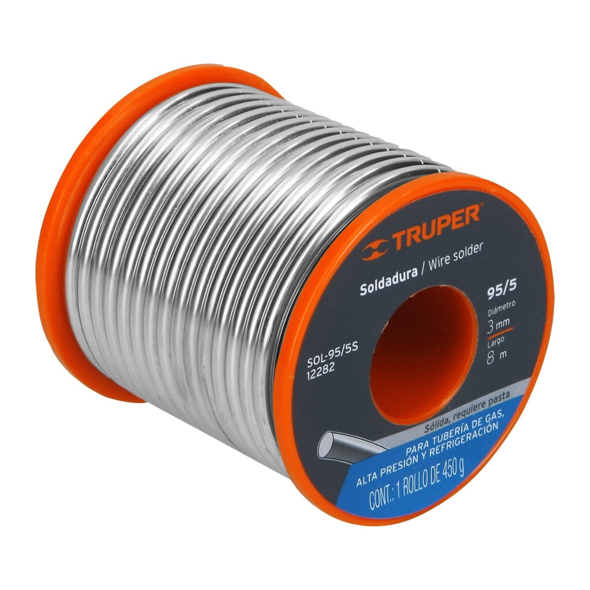 ESTAÑO SOLIDO PARA TUBERIA DE GAS TRUPER - SUPERMIX