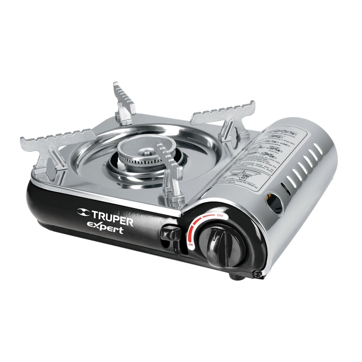 ESTUFA 1 HORNILLA DE GAS ENCENDIDO ELECTRICO TRUPER EXPERT - SUPERMIX
