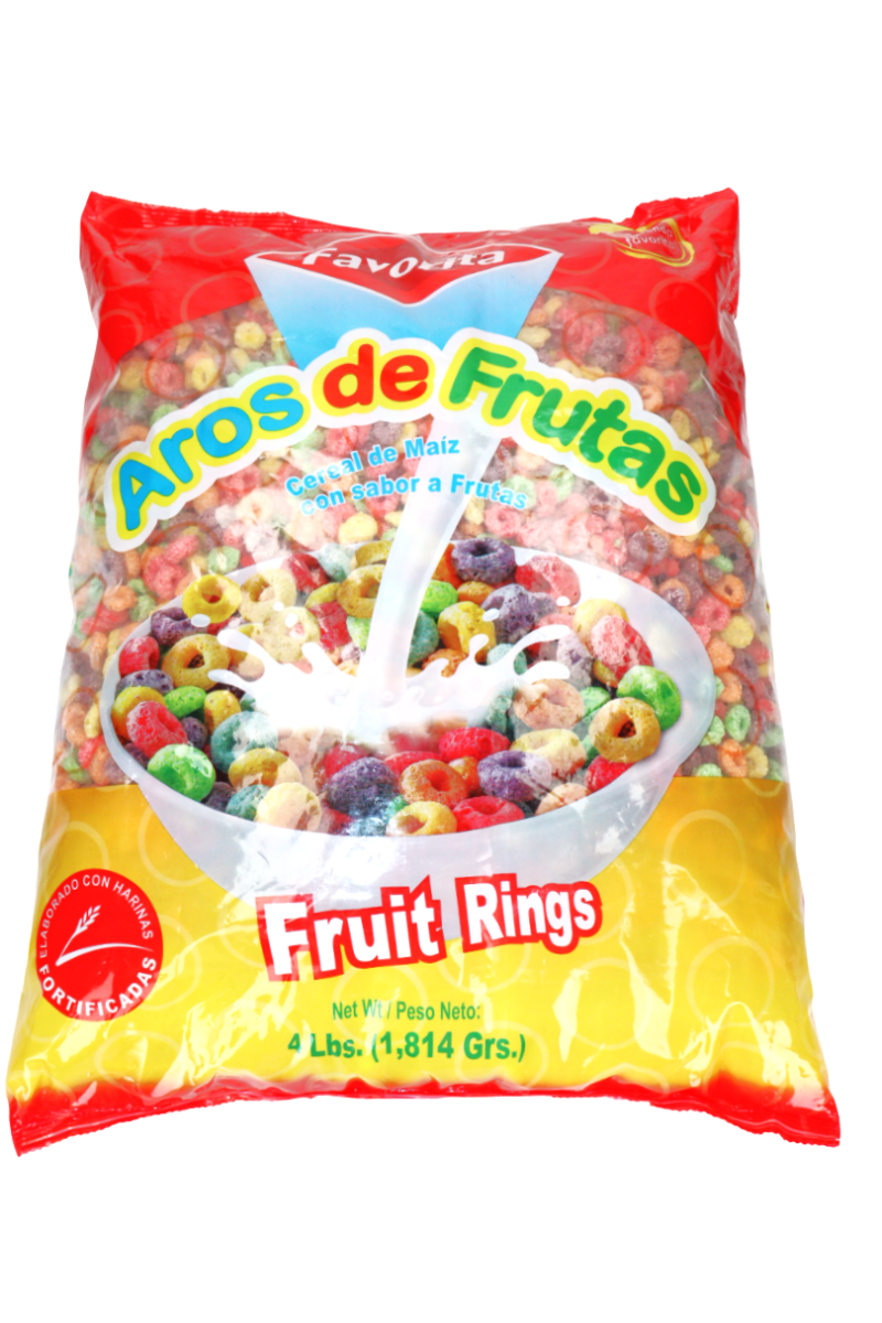 FAVORITA AROS DE FRUTAS 4LB - SUPERMIX
