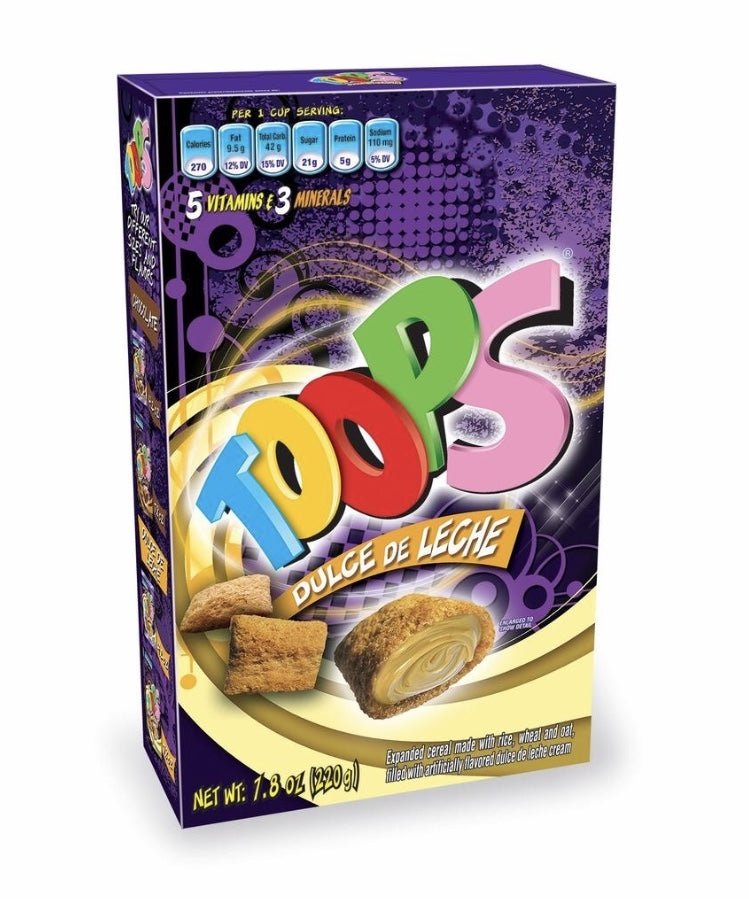 FLIPS CEREAL RELLENO DE DULCE DE LECHE 220 GRS - SUPERMIX