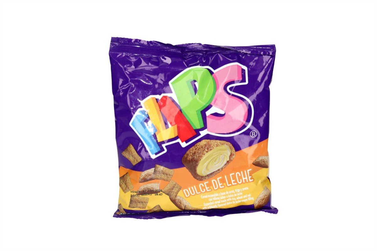 FLIPS CEREAL RELLENO DULCE DE LECHE 120 GR - SUPERMIX