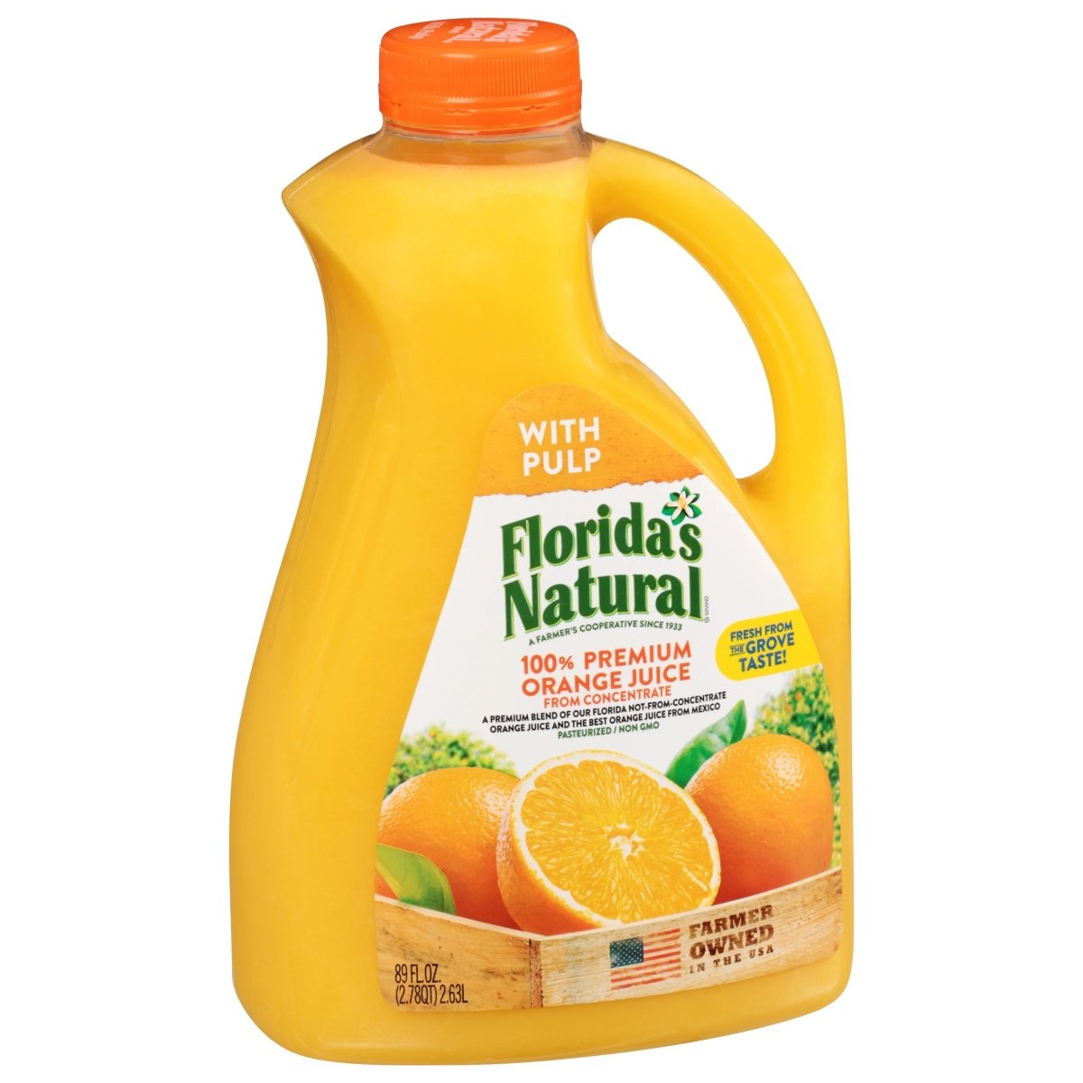 FLORIDA NATURAL ORANGE JUICE N/PULP 89 OZ - SUPERMIX