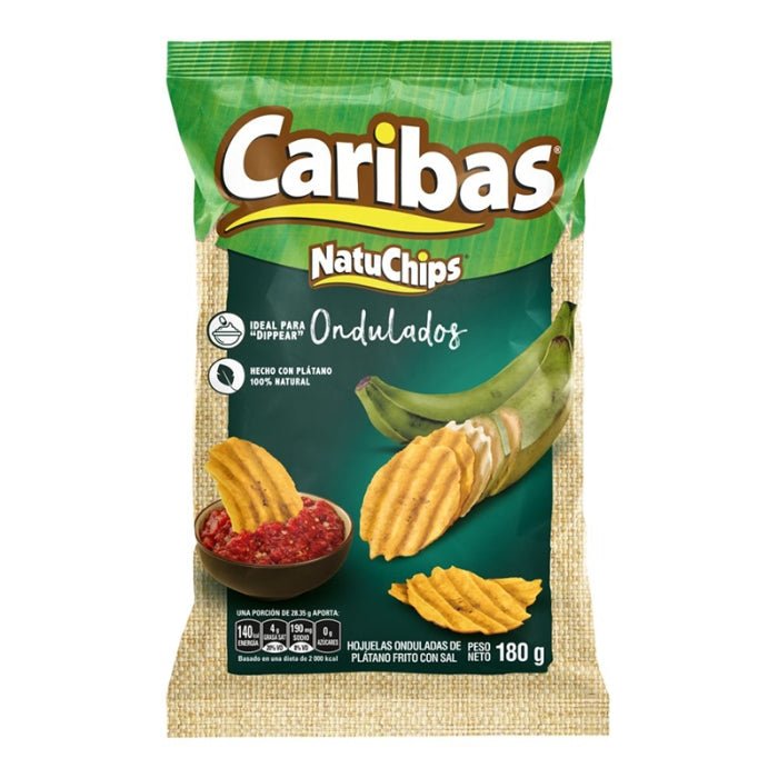 FRITO LAY CARIBAS NATUCHIPS PLATANOS ONDULADOS C/ SAL 180 GR - SUPERMIX
