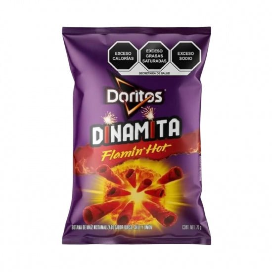 FRITO LAY DORITOS DINAMITA FLAMIN HOT 70 GR - SUPERMIX