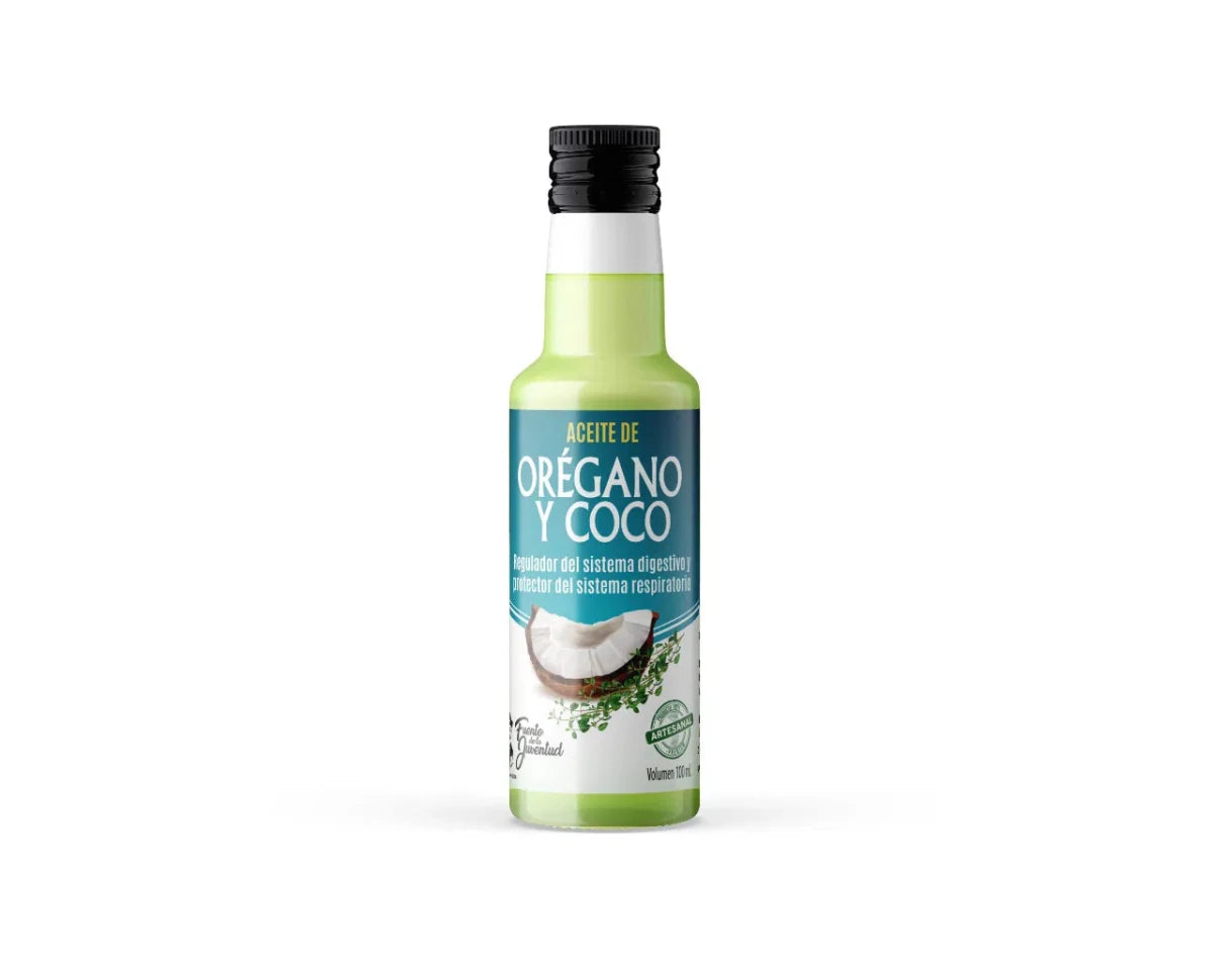 FUENTE DE LA JUVENTUD ACEITE DE OREGANO Y COCO 150 ML - SUPERMIX