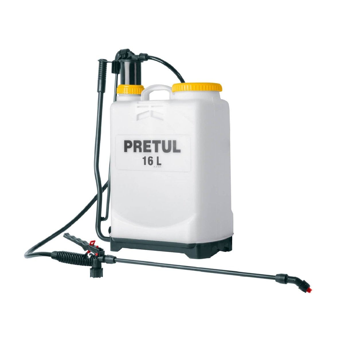 FUMIGADORA 16L TIPO MOCHILA 44 PSI PRETUL - SUPERMIX