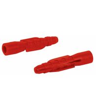 FUNDA CON 50 PIEZAS DE TARUGOS PLASTICOS ROJOS DE 1/4" FIERO.. - SUPERMIX