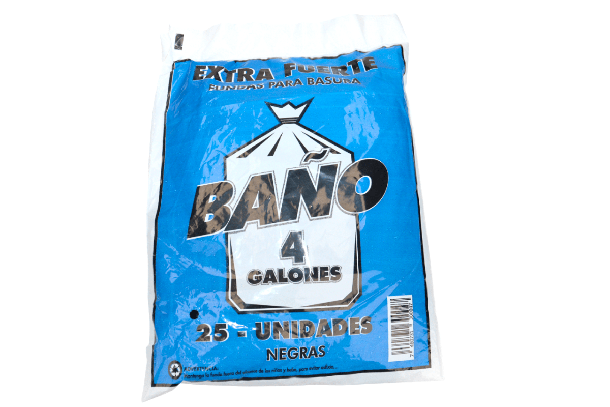 FUNDAS EXT. FUERTES BANOS 04 GAL. BLANCAS - SUPERMIX