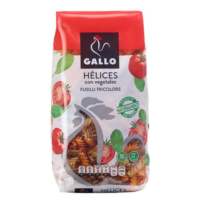 GALLO HELICES (FUSILLI) 500 GR - SUPERMIX