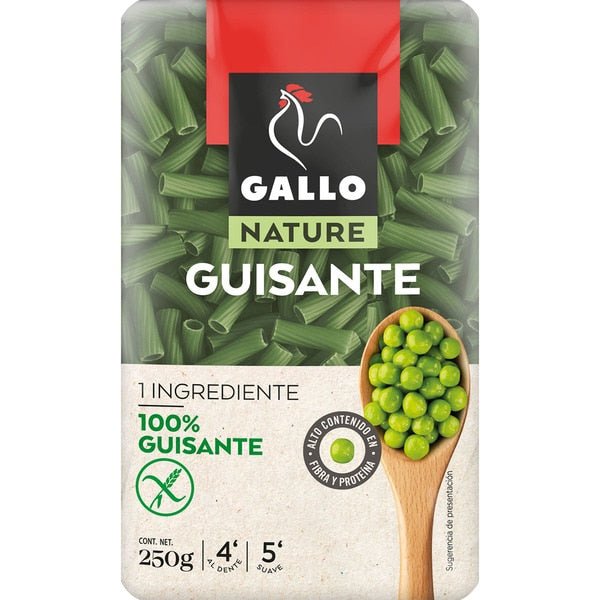 GALLO NETURE PENNE 100% DE GUISANTE 250 GR - SUPERMIX