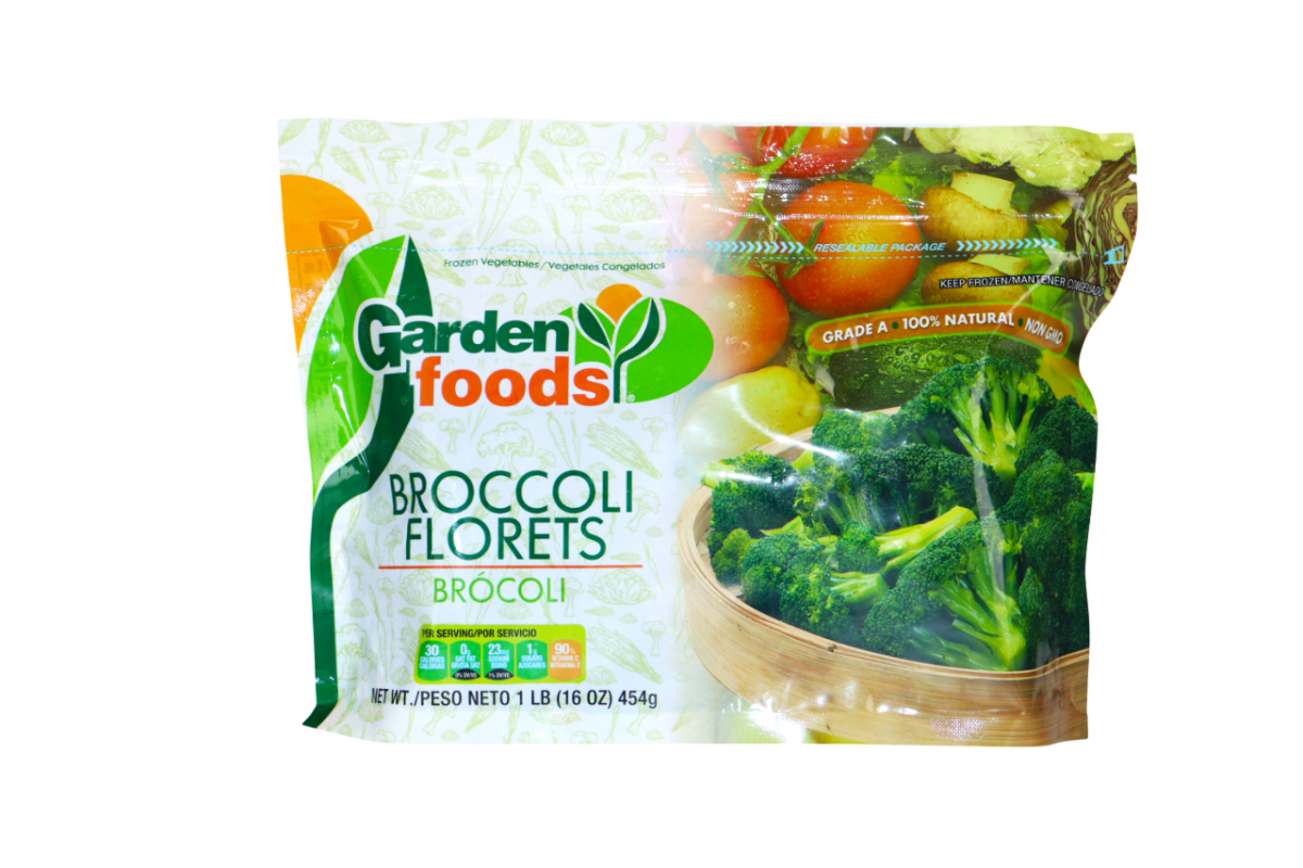 GARDEN FOODS BROCOLI FLORETS 1 LB - SUPERMIX