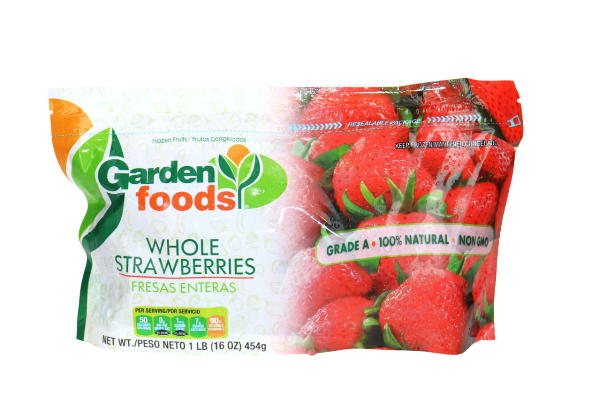 GARDEN FOODS FRESAS ENTERAS 1 LB - SUPERMIX
