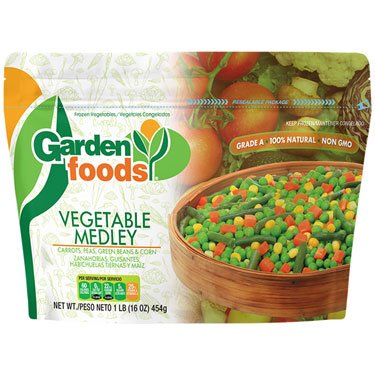 GARDEN FOODS VEGETABLE MEDLEY 1 LB - SUPERMIX