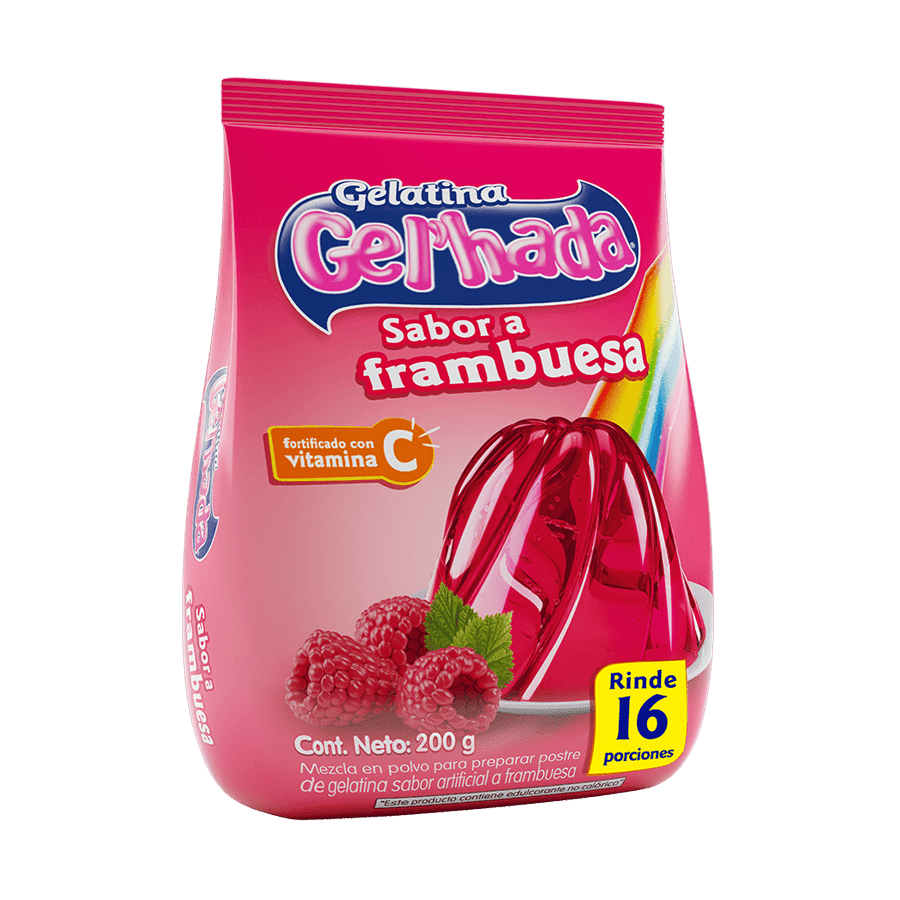 GEL HADAS STEVIA FRAMBUESA 5 PORCIONES - SUPERMIX