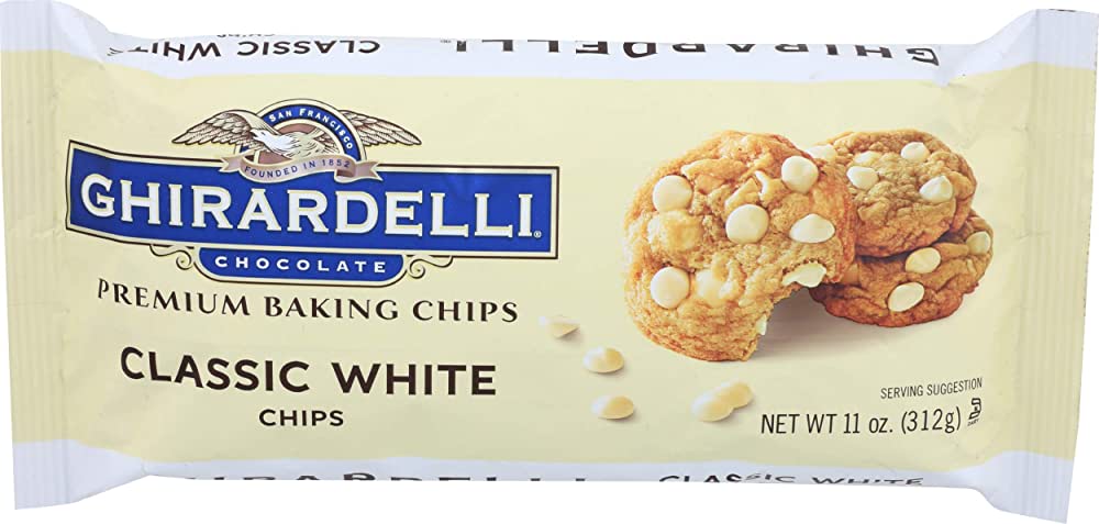 GHIRADELL CLASSC CHIPS WHITE 11 OZ - SUPERMIX