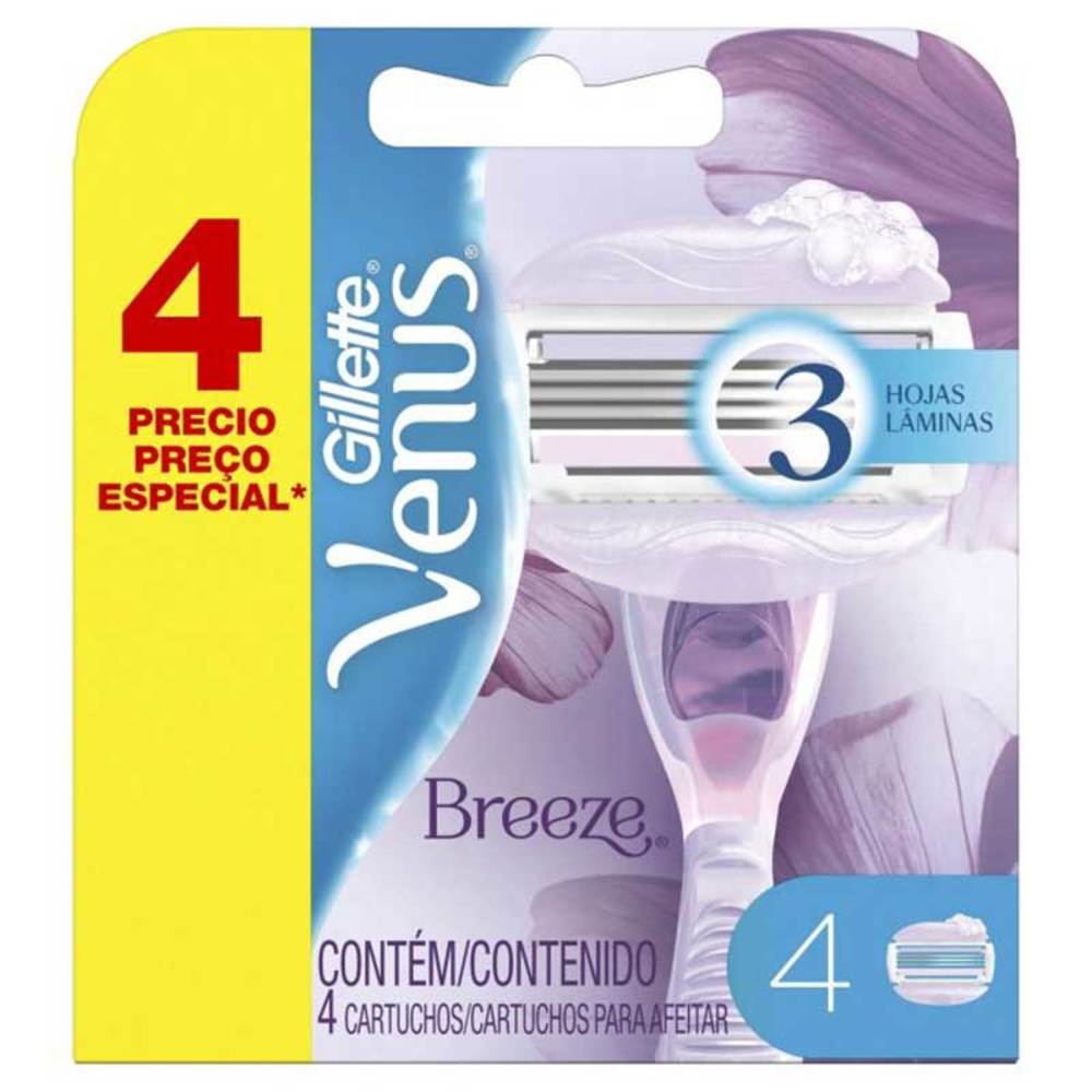 GILLETTE VENUS BREEZE RESPUESTO 4 - SUPERMIX
