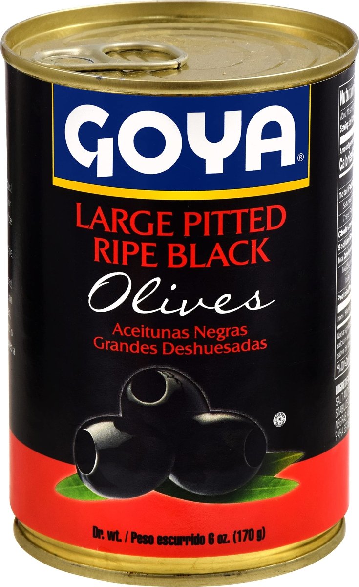 GOYA ACEITUNAS NEGRAS GRANDE S/HUESO 6 OZ - SUPERMIX