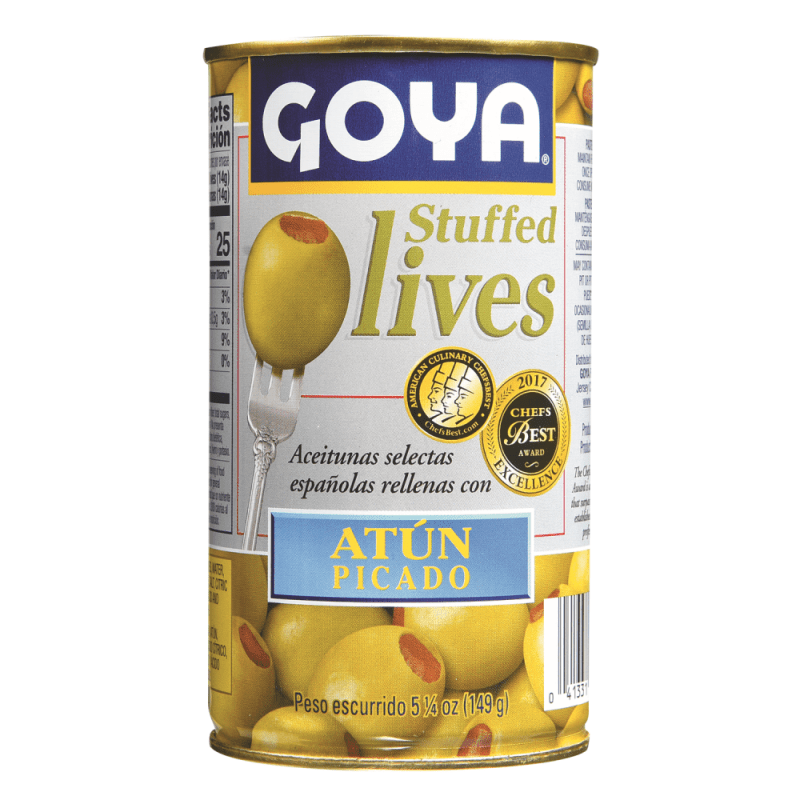 GOYA ACEITUNAS RELLENAS C/SALMON AHUMADO 5.25 OZ - SUPERMIX