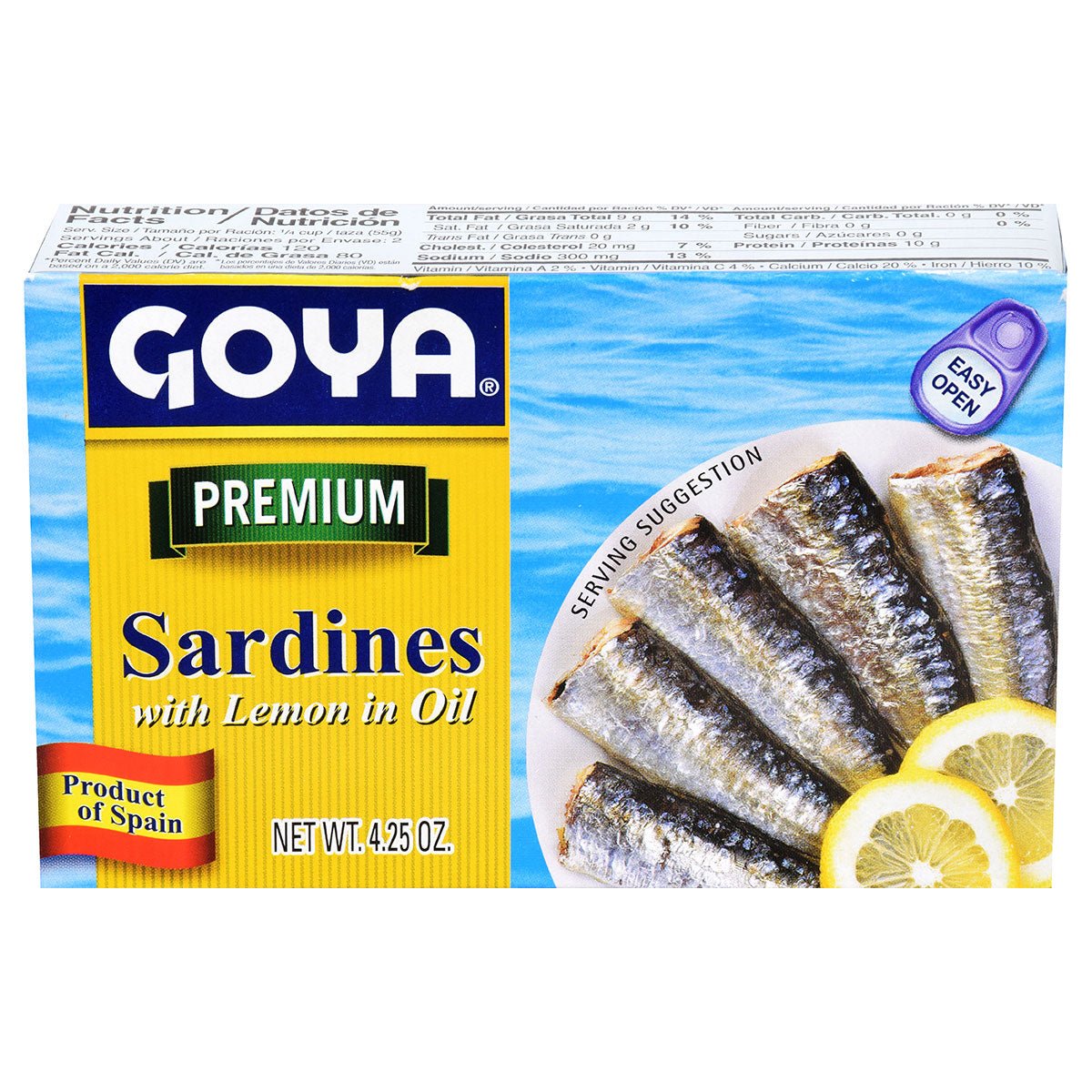 GOYA SARDINAS AL LIMON /ACEITE 4.25 OZ - SUPERMIX