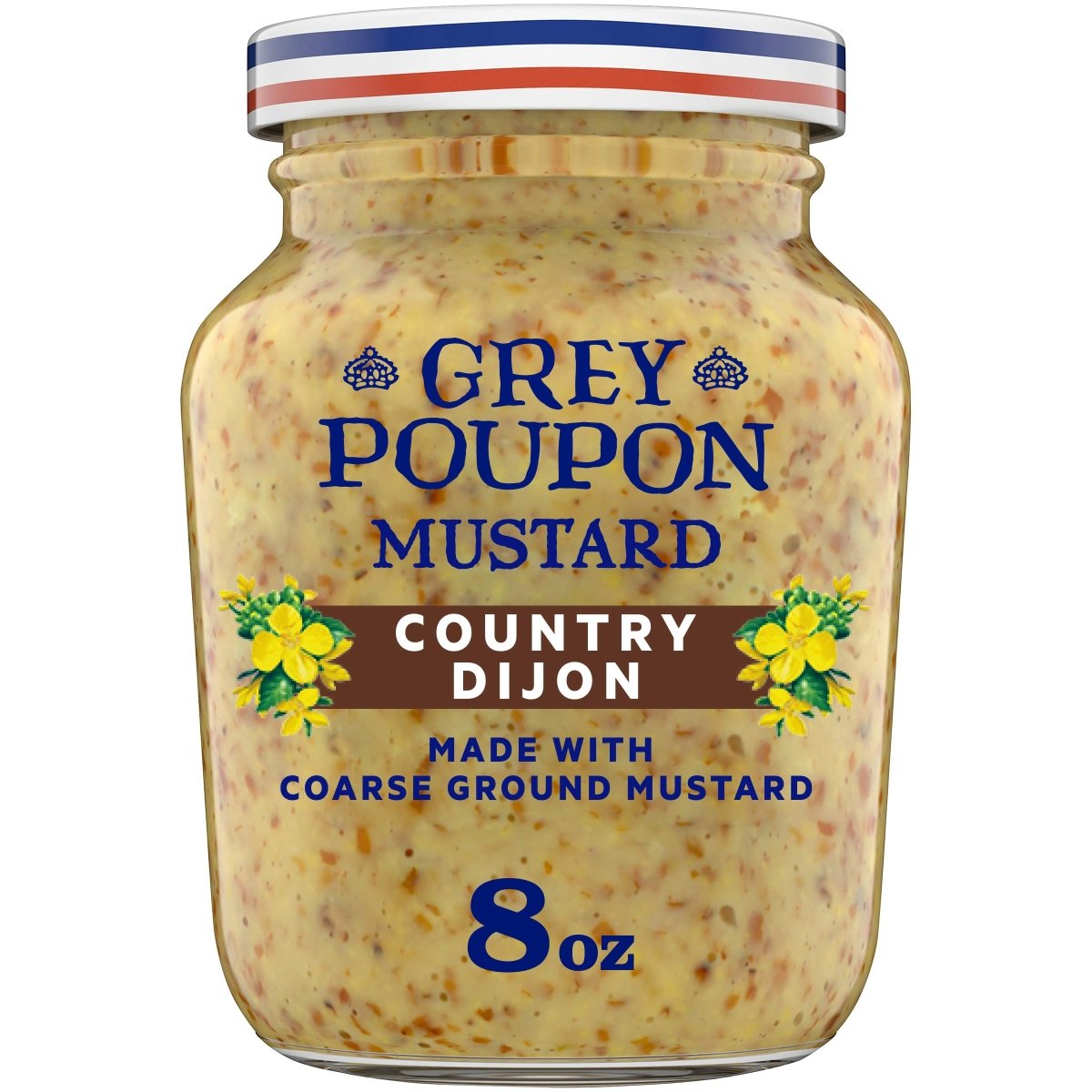 GRY POUPN CNTRY DIJN MUSTARD 8 OZ - SUPERMIX