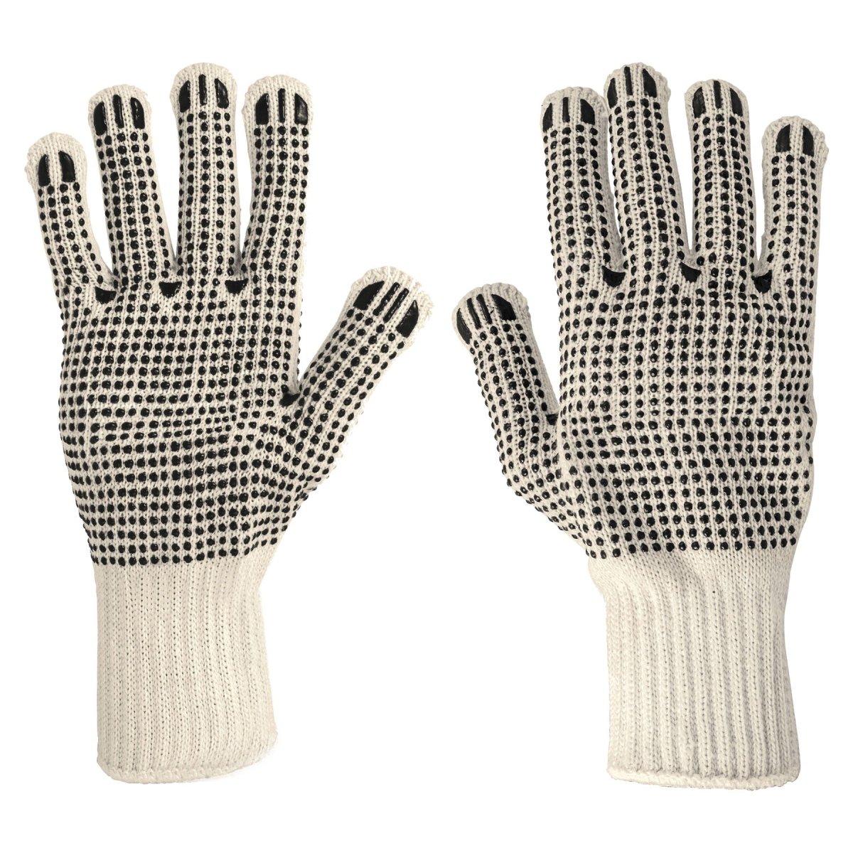 GUANTES DE ALGODÓN CON PUNTOS BLANCOS TALLA UNICA PRETUL - SUPERMIX