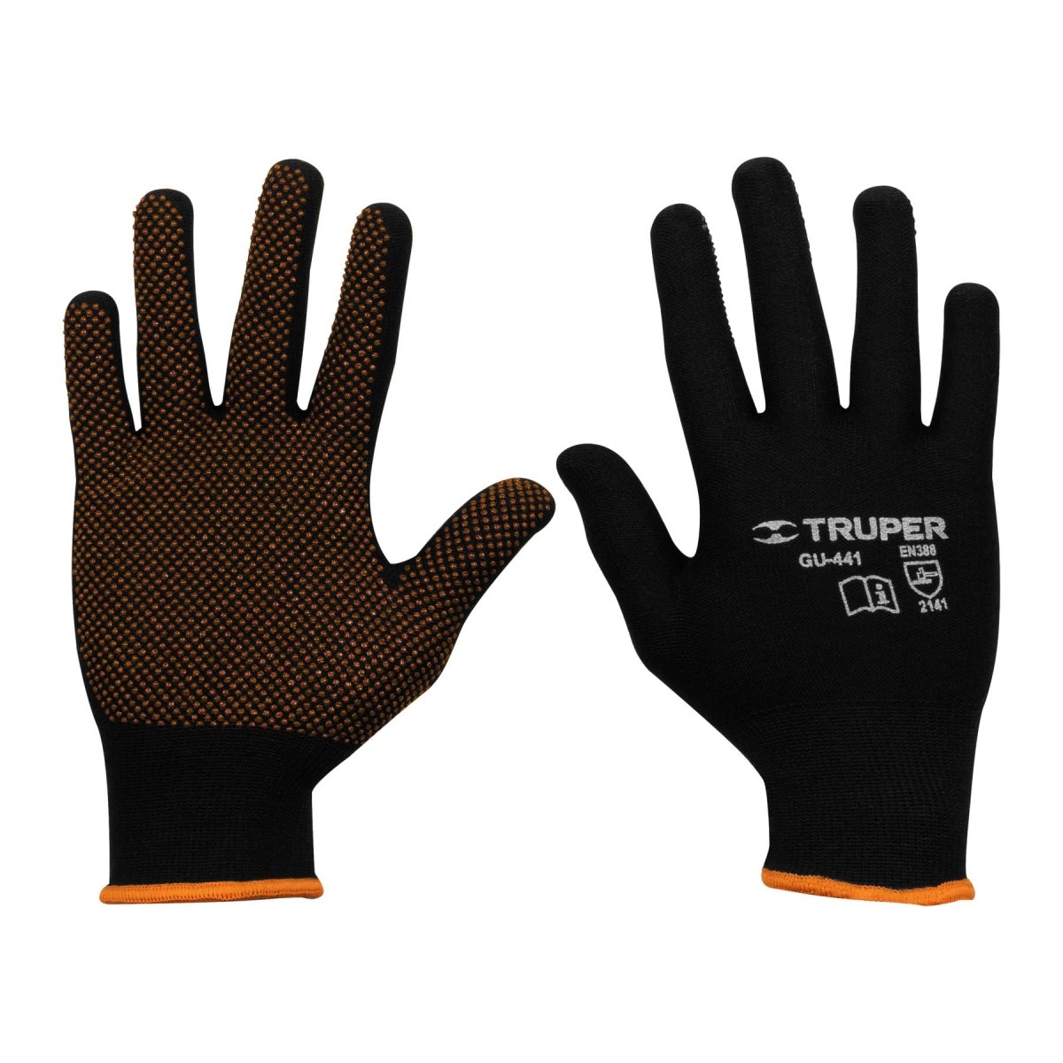 GUANTES NYLON, PUNTOS DE PVC PALMA,GDE TRUPER - SUPERMIX