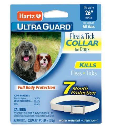 HARTZ COLLAR FLEA DOG 1 CT - SUPERMIX