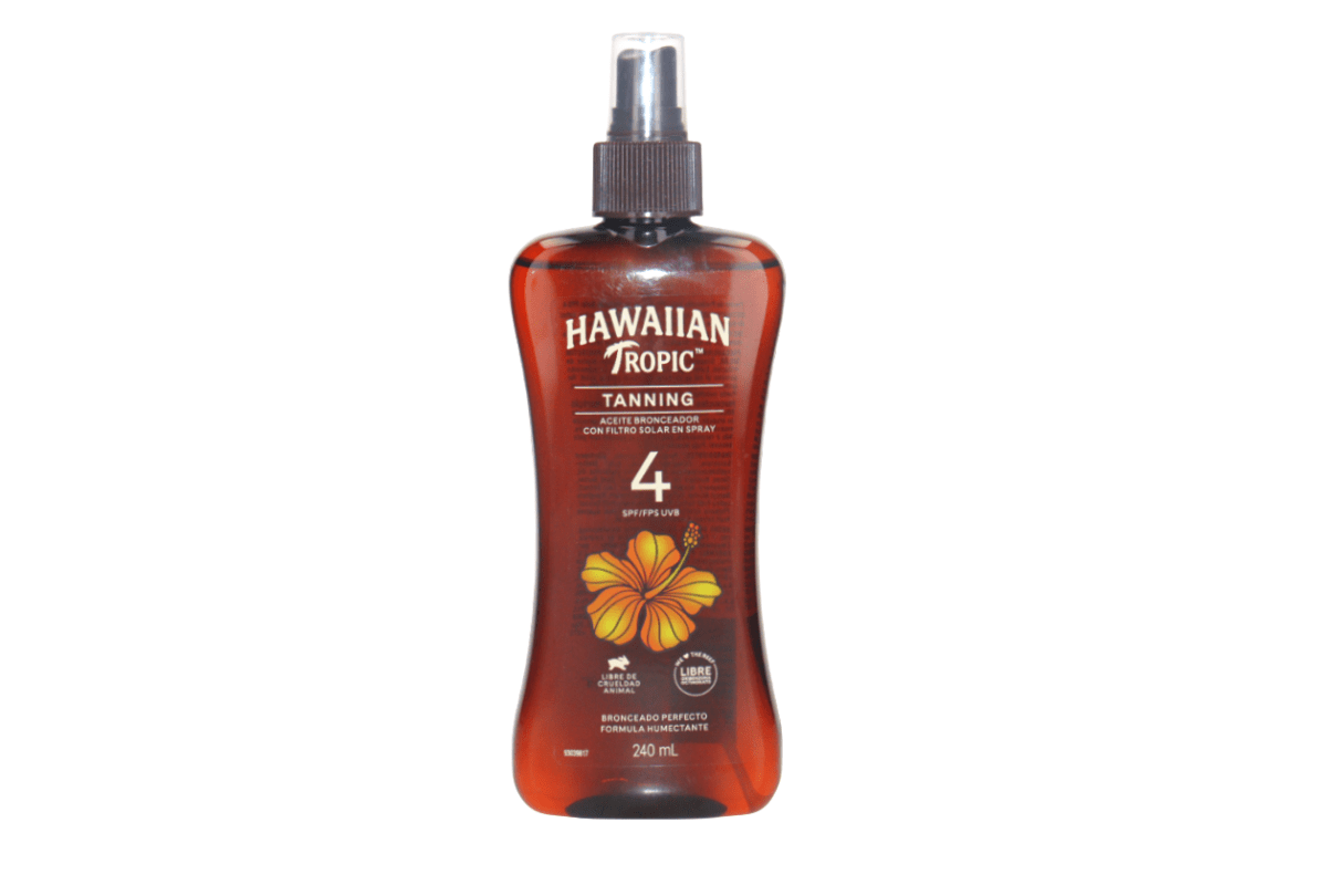 HAWAIIAN T. ACEITE BRONCEADORA CON FILTRO SOLAR SPF4 240ML - SUPERMIX