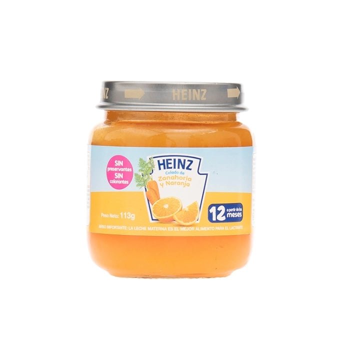 HEINZ COMPOTA ZANAHORIA Y NARANJA 113 GR (VIDRIO) - SUPERMIX
