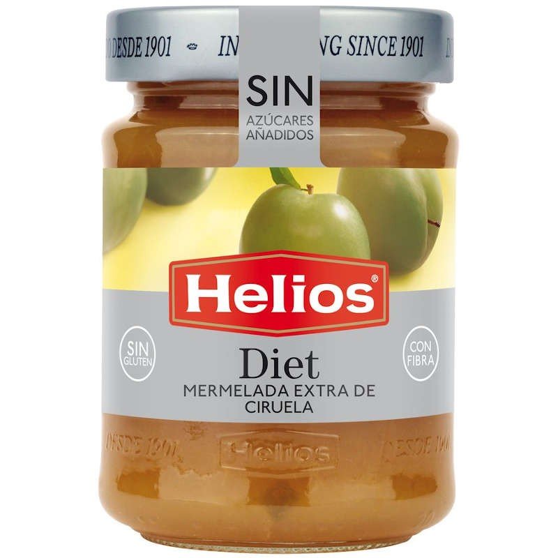 HELIOS MERMELADA CIRUELA DIET S/AZUCAR 280 GR - SUPERMIX