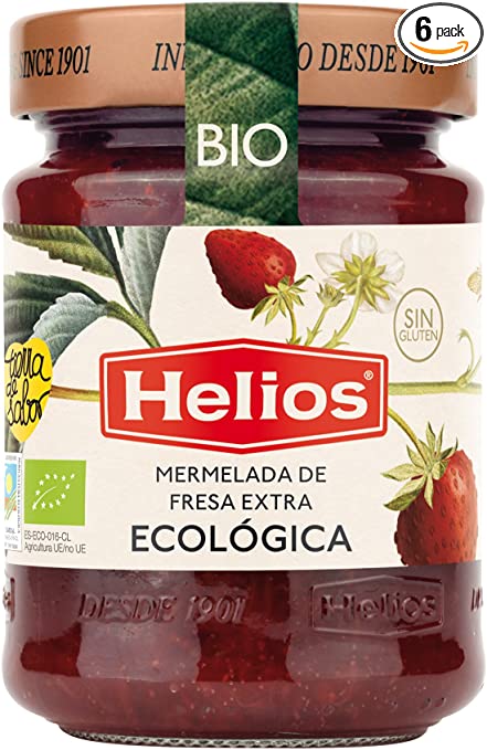 HELIOS MERMELADA DE FRESA ORGANICA 350 GR - SUPERMIX