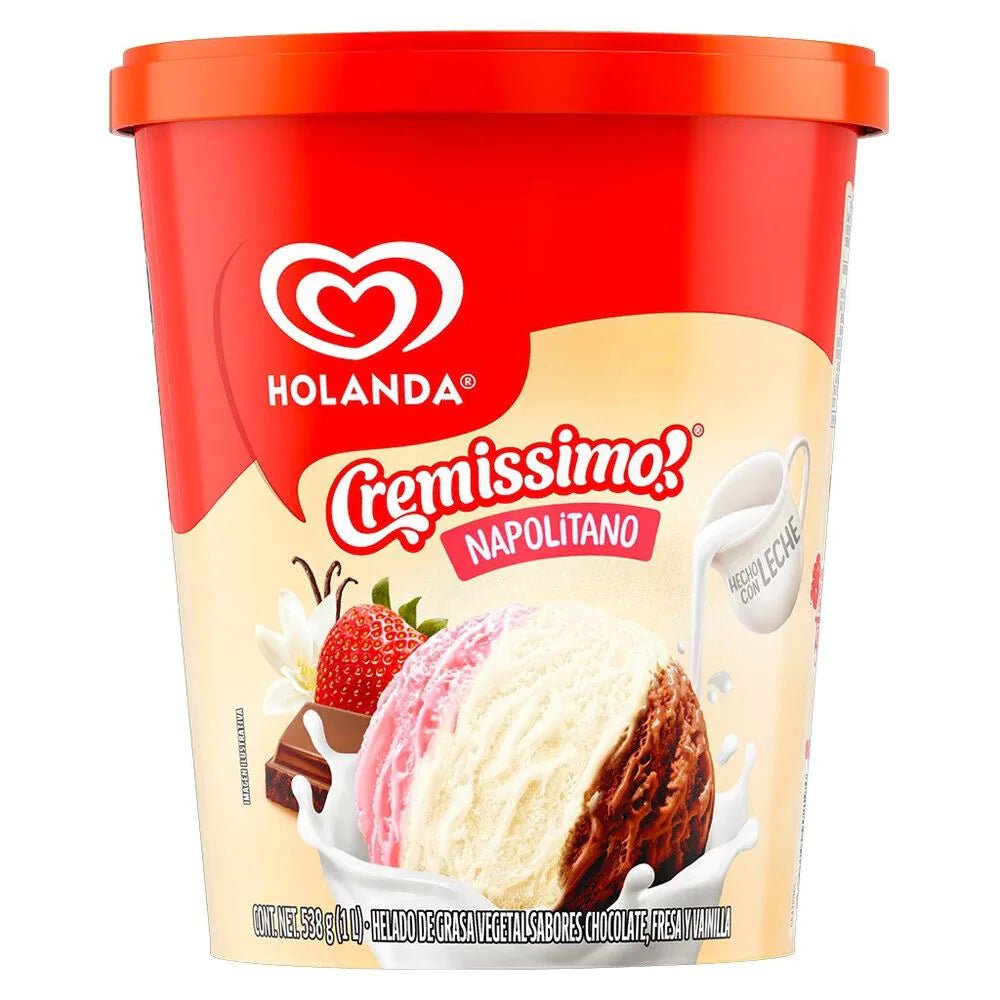 HOLANDA HELADO NAPOLITANO 1 LT - SUPERMIX