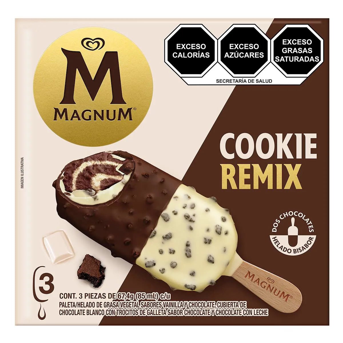 HOLANDA MAGNUM COOKIE REMIX PACK 3X85ML - SUPERMIX