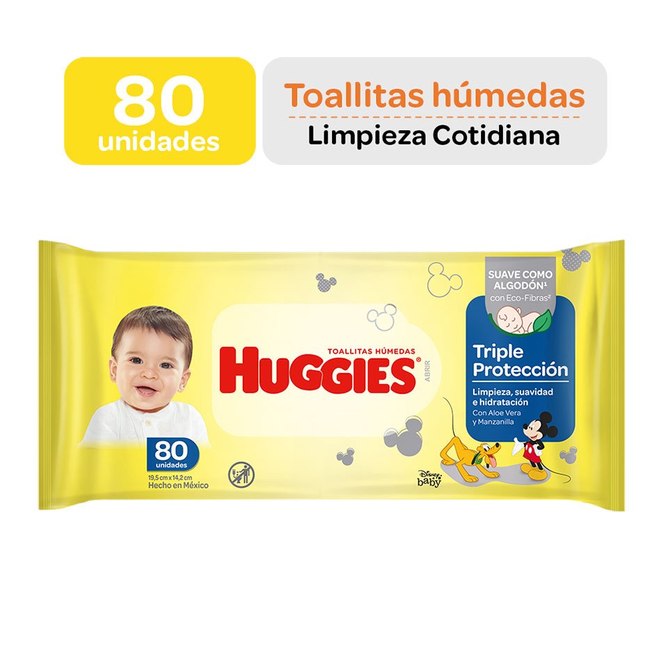 HUG BABY WIPES TRIPLE 80 UND - SUPERMIX