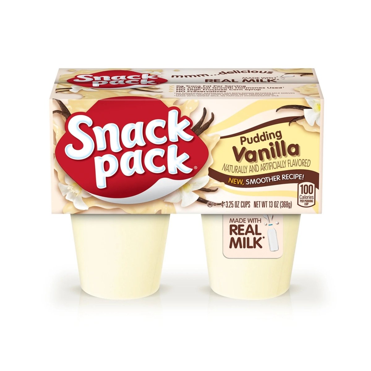 HUNTS SNACK PACK VAINILLA 3.5 OZ - SUPERMIX