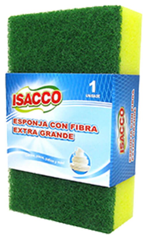 ISACCO ESPONJA CON FIBRA VERDE XL 1PCS SP - 0101S - SUPERMIX