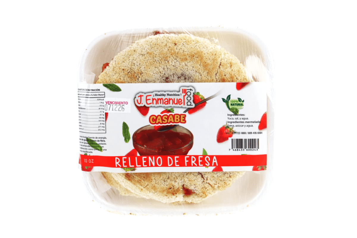 J EMMANUEL CASABE RELLENO DE FRESA - SUPERMIX