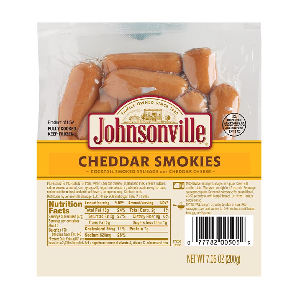 JOHNSONVILLE LITTLE SMOKED MINI CHEDDAR SMK 200 GR - SUPERMIX