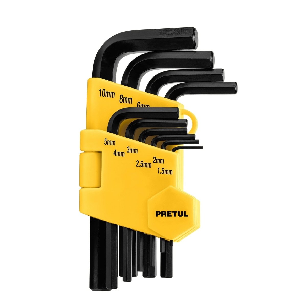 JUEGO DE 10 LLAVES ALLEN DESDE 1.5MM HASTA 10MM PRETUL - SUPERMIX