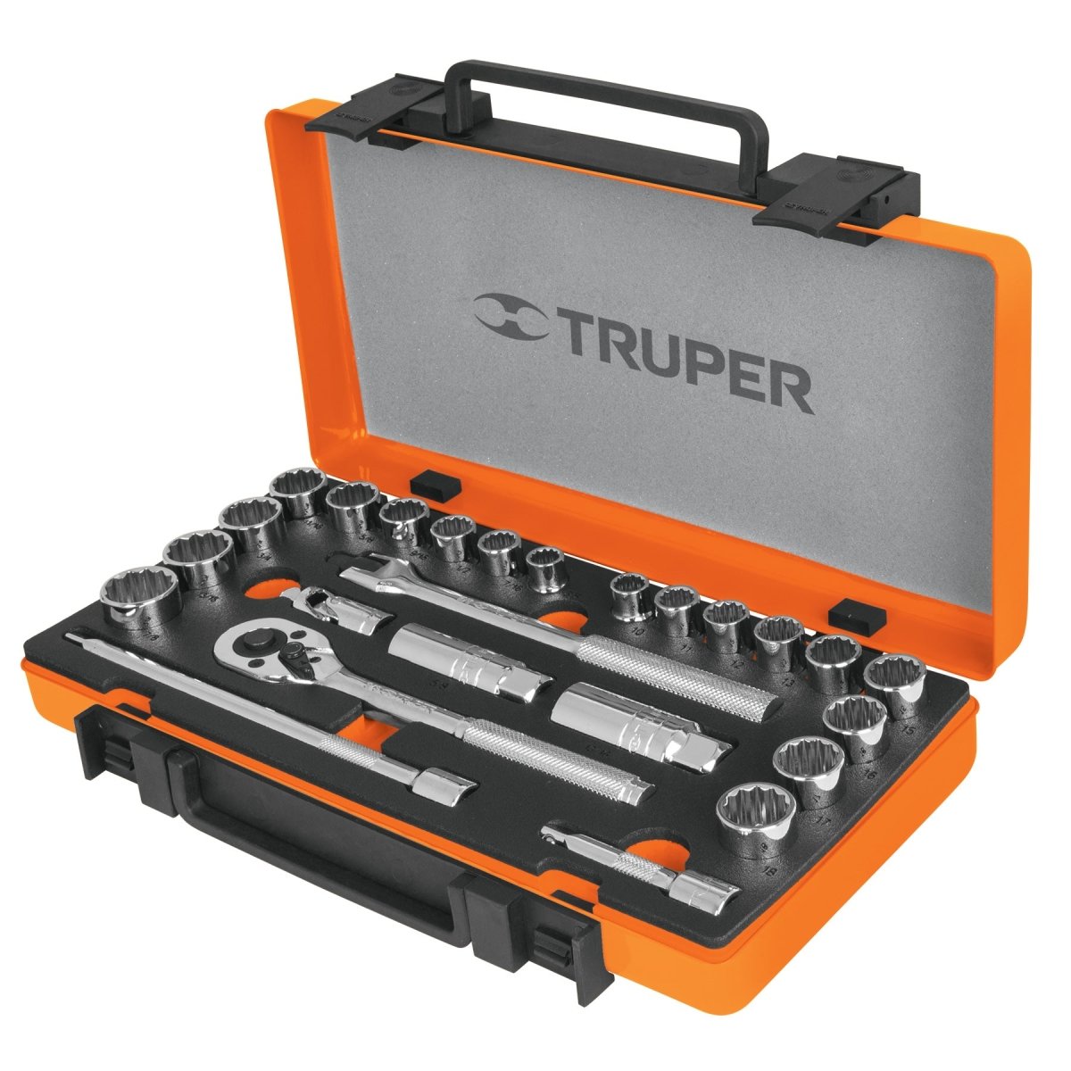JUEGO DE 25 HERRAMIENTAS MIXTAS ENTRADA 3/8" TRUPER.. - SUPERMIX
