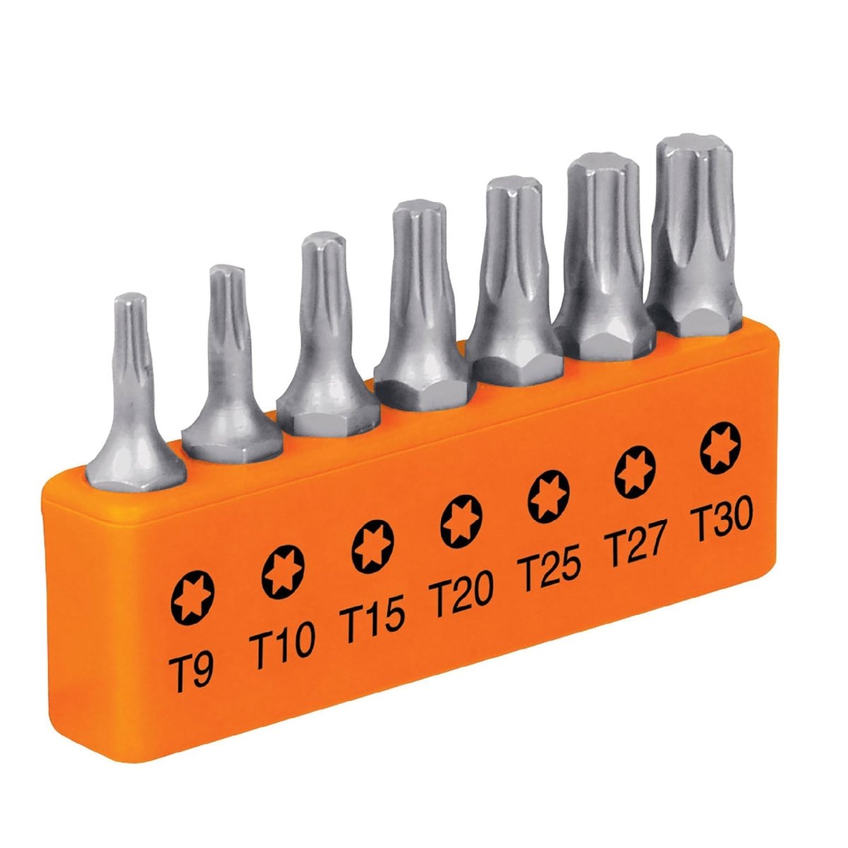 JUEGO DE 7 PUNTAS TORX MIXTAS DESDE T9 HASTA T30 COSTAS TRUPER EXPERT.. - SUPERMIX