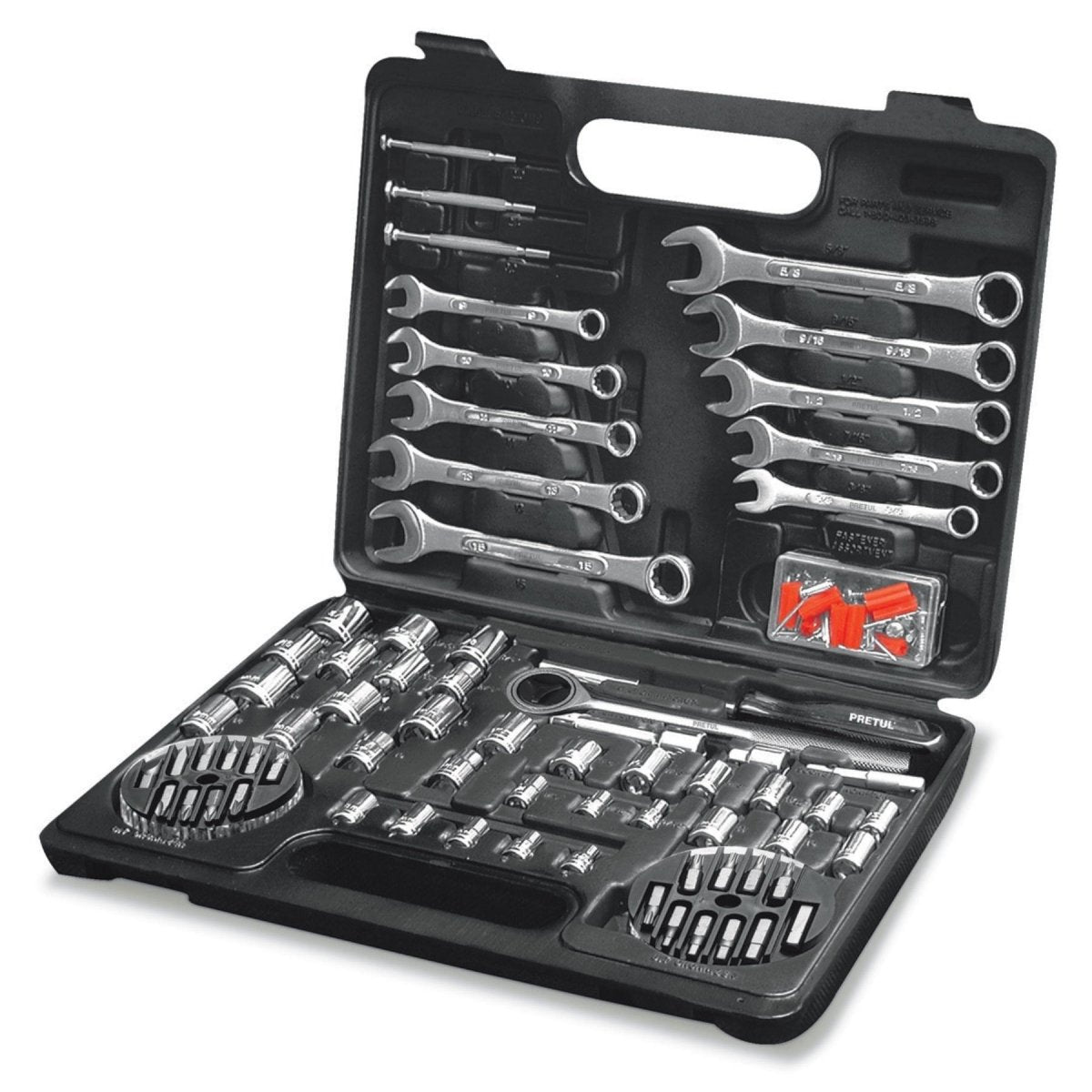 JUEGO DE 71 HERRAMIENTAS MIXTAS ENTRADAS 1/4" Y 3/8" PRETUL.. - SUPERMIX