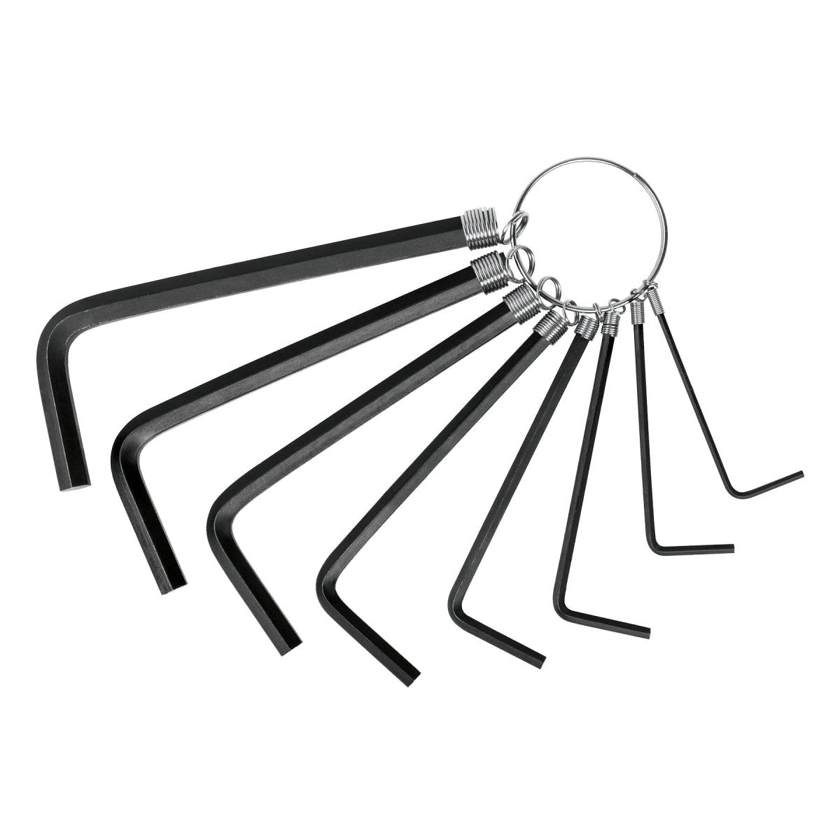 JUEGO DE 8 LLAVES ALLEN TIPO LLAVERO DESDE 1/16" HASTA 1/4" TRUPER - SUPERMIX