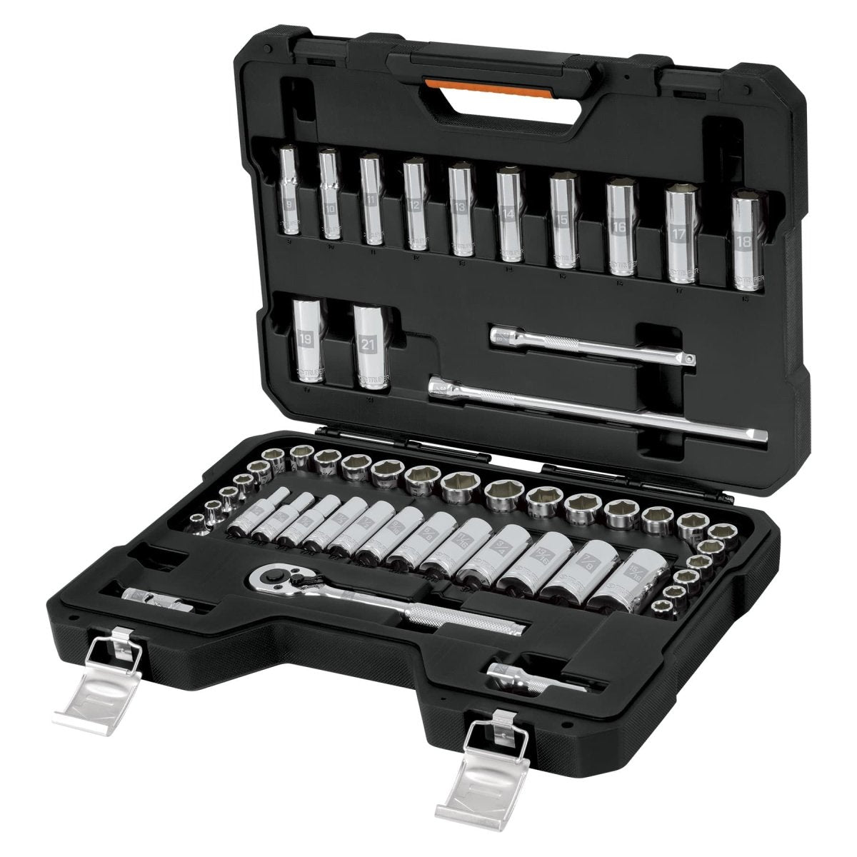 JUEGO DE AUTOCLE CUADRO 3/8", 53 PIEZAS, - SUPERMIX