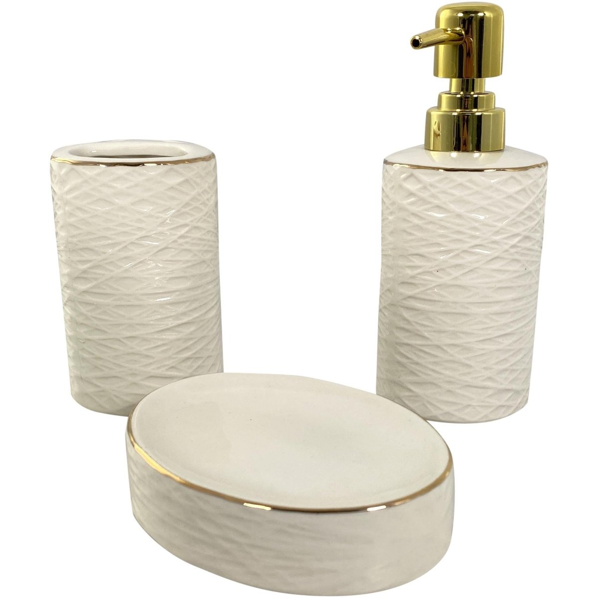 JUEGO DE BAÃ‘O 3PZ 21.5X19.5X7.5CM - SUPERMIX